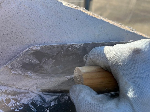 市川三郷町　棟瓦積み直し